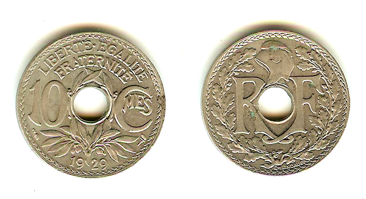10 centimes Lindauer 1929 SPL-